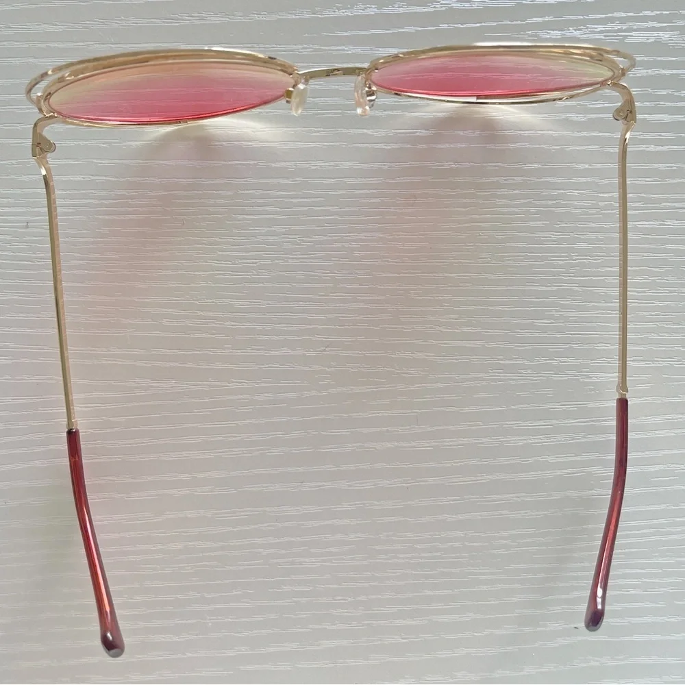 Vintage 60s 70s Round Sunglasses Set Oversized Mod Festival 